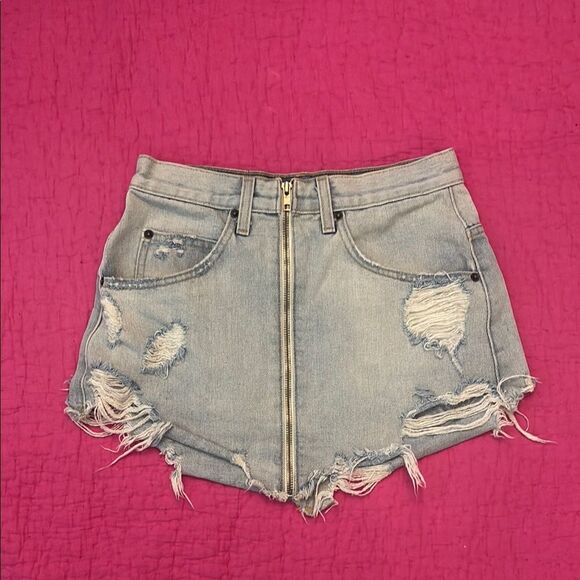 Carmar Blue Jean mini skirt, size 27 - Picture 1 of 5